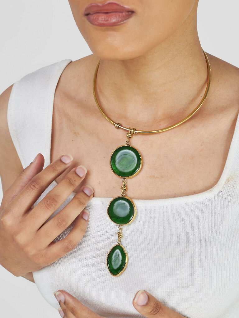 Koroba Necklace - Blue - Mawu Africa