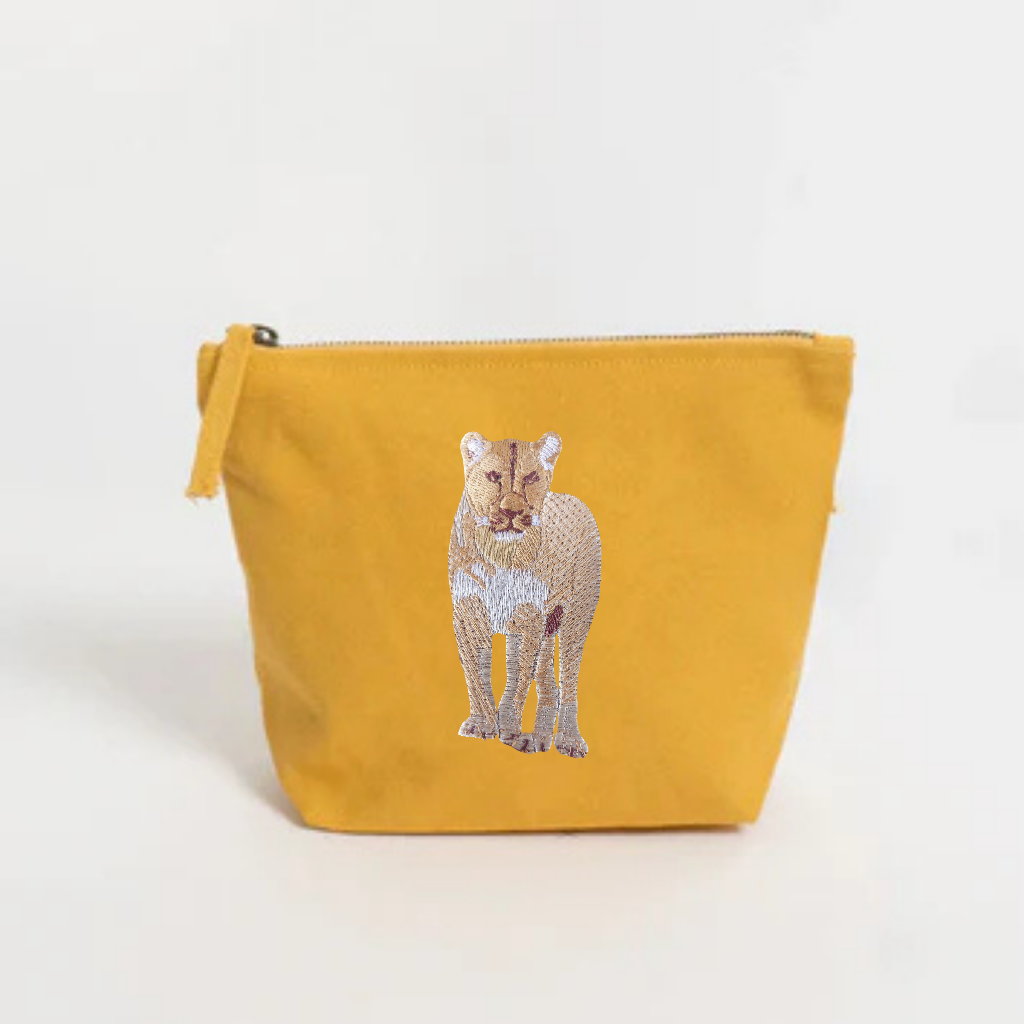 yellow compact makeup organizer