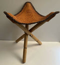 Traditional Tripod Stool | Handcrafted Wood & Leather | Kenyan Furniture - Mawu Africa