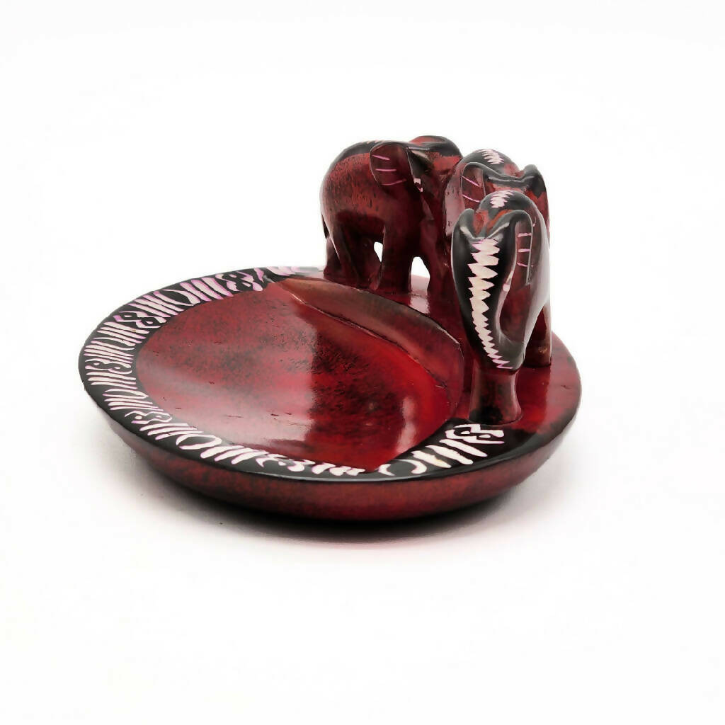 Tri Elephant Soapstone Bowl - Mawu Africa