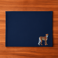 navy blue canvas table mats