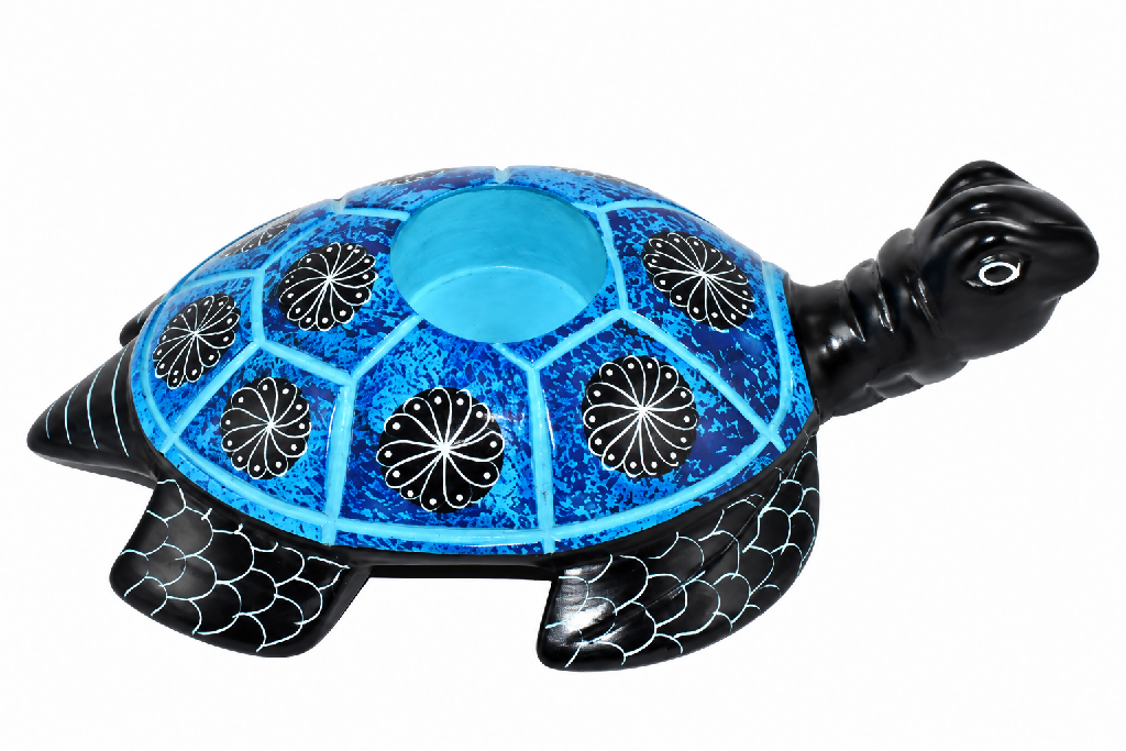 Soapstone Turtle Candle Holder - Mawu Africa