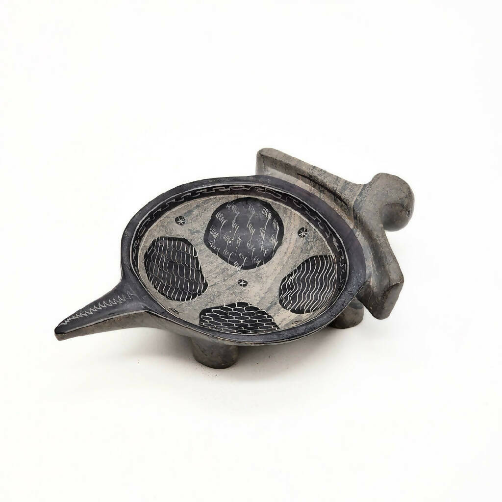 Turtle Soapstone Bowl|African Soapstone Bowl - Mawu Africa