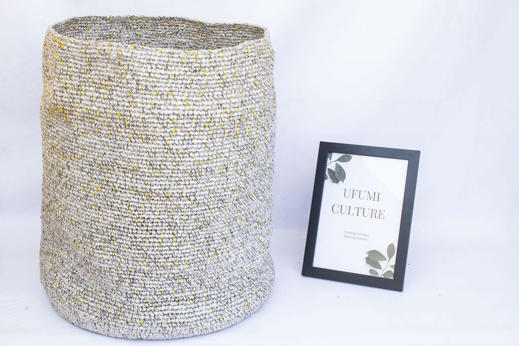Recycled Plastic Paper Laundey basket. 1