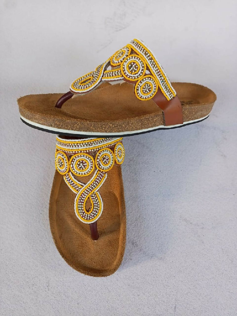 Ladies' Curated Cork Sandals - Mawu Africa