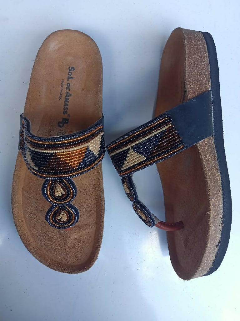 Cork sole sandals - Mawu Africa