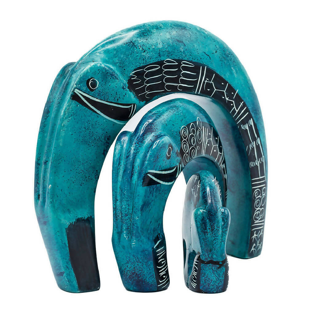 Soapstone Decor Craving | C-elephant family - Mawu Africa