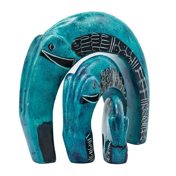 Soapstone Decor Craving | C-elephant family - Mawu Africa