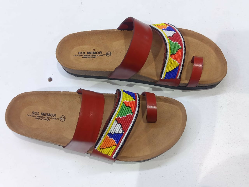 Cork sole sandals - Mawu Africa