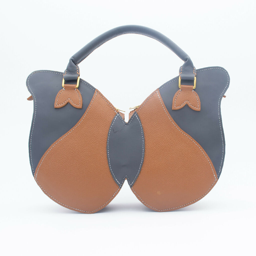 Medium Leather Women's Butterly Handbag (La'balaba) - Mawu Africa