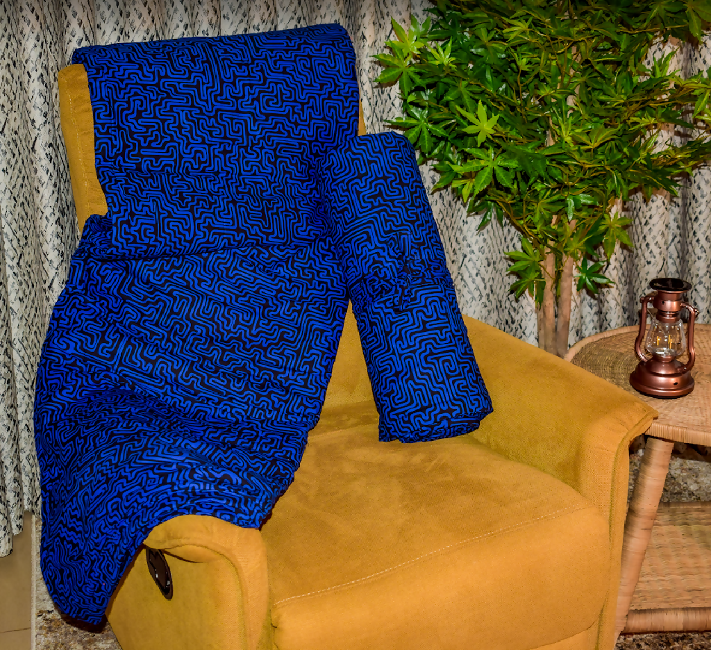 Kitenge Fleece Blanket| Ankara Fleece Shuka - Mawu Africa