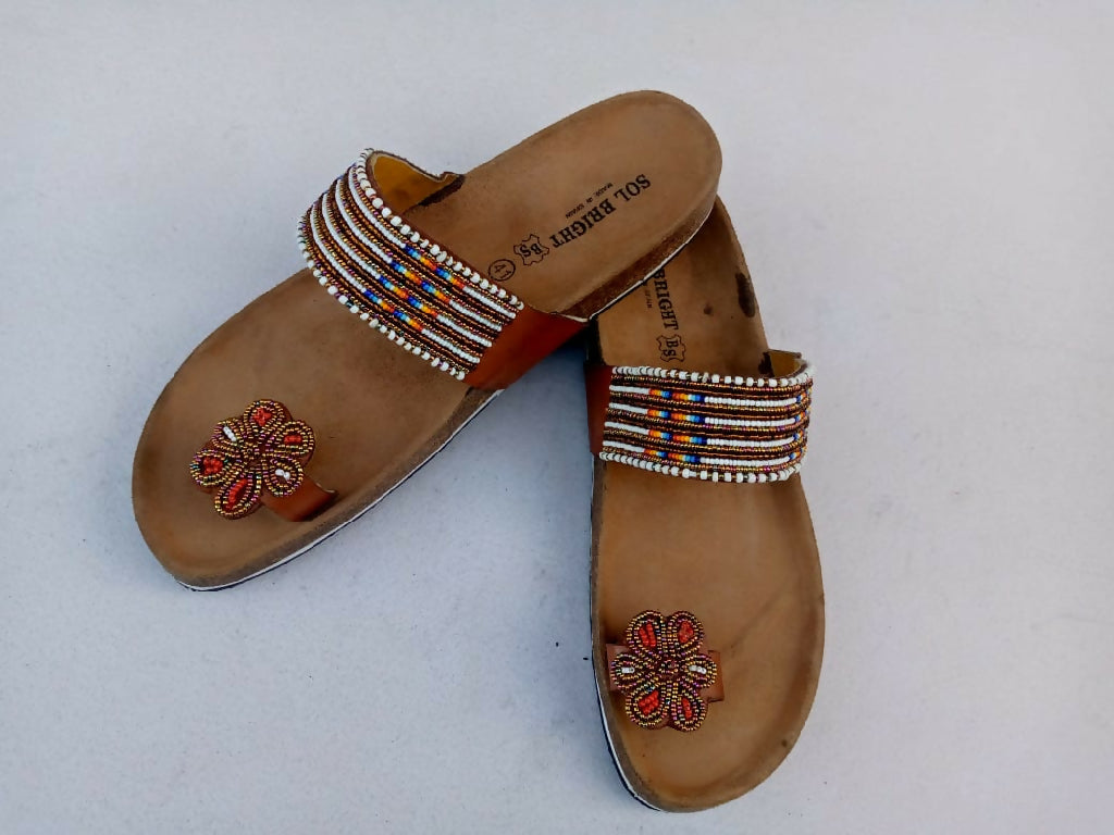 Ladies' Curated Cork Sandals - Mawu Africa