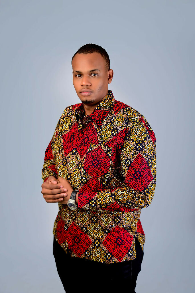 Red and Gold African Shirt Long Sleeve1