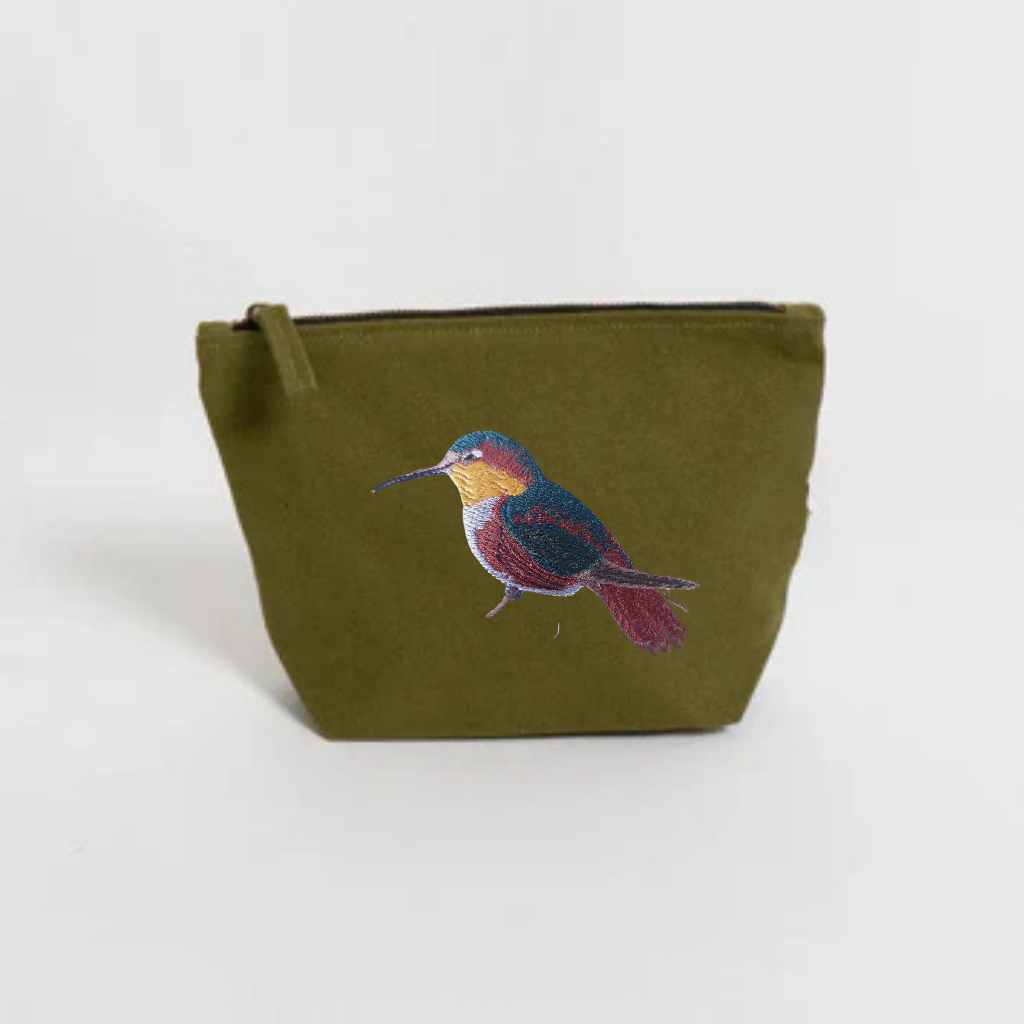 green make up pouch