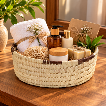 Handwoven Storage Basket – Reed.(Small size-Oval)