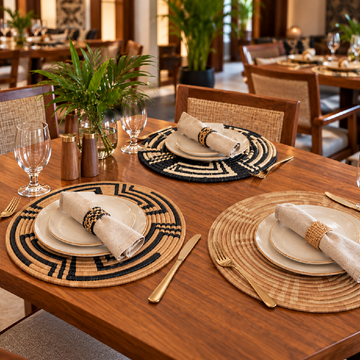 12 inch Spiral Raffia Placemat
