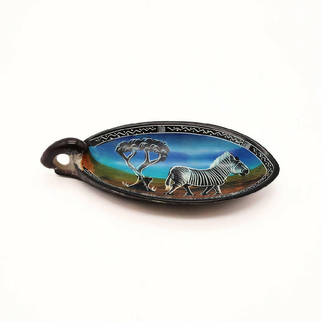 Zebra Soapstone Bowl| African Zebra Print Soapstone - Mawu Africa