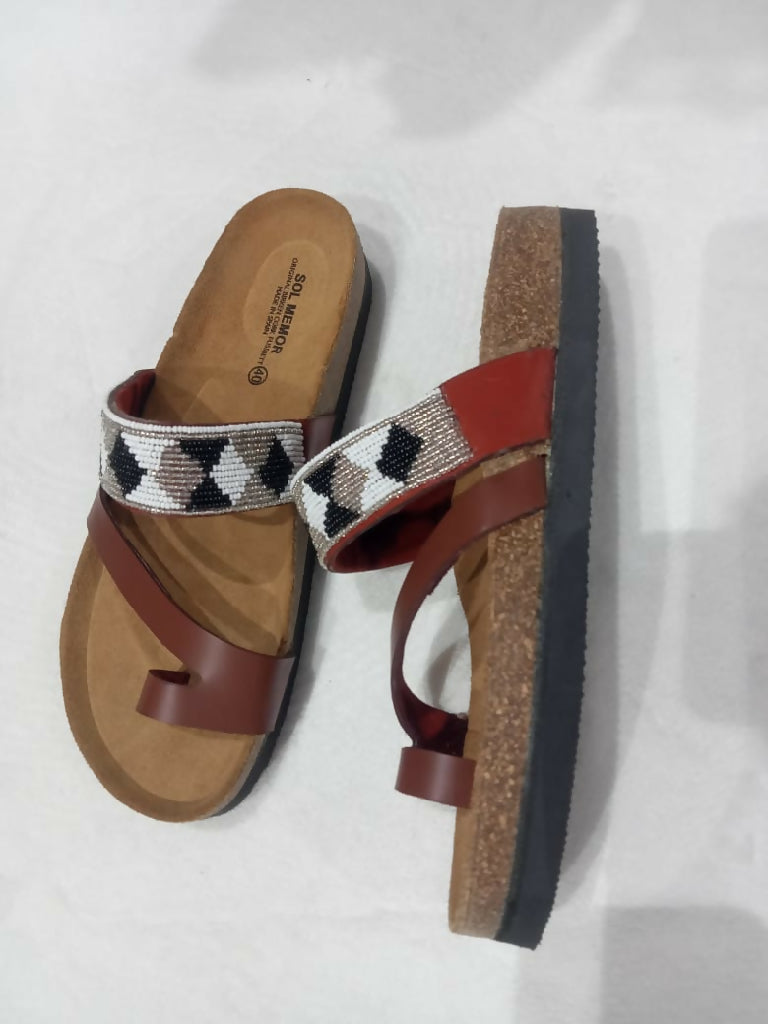 cork sole sandals - Mawu Africa