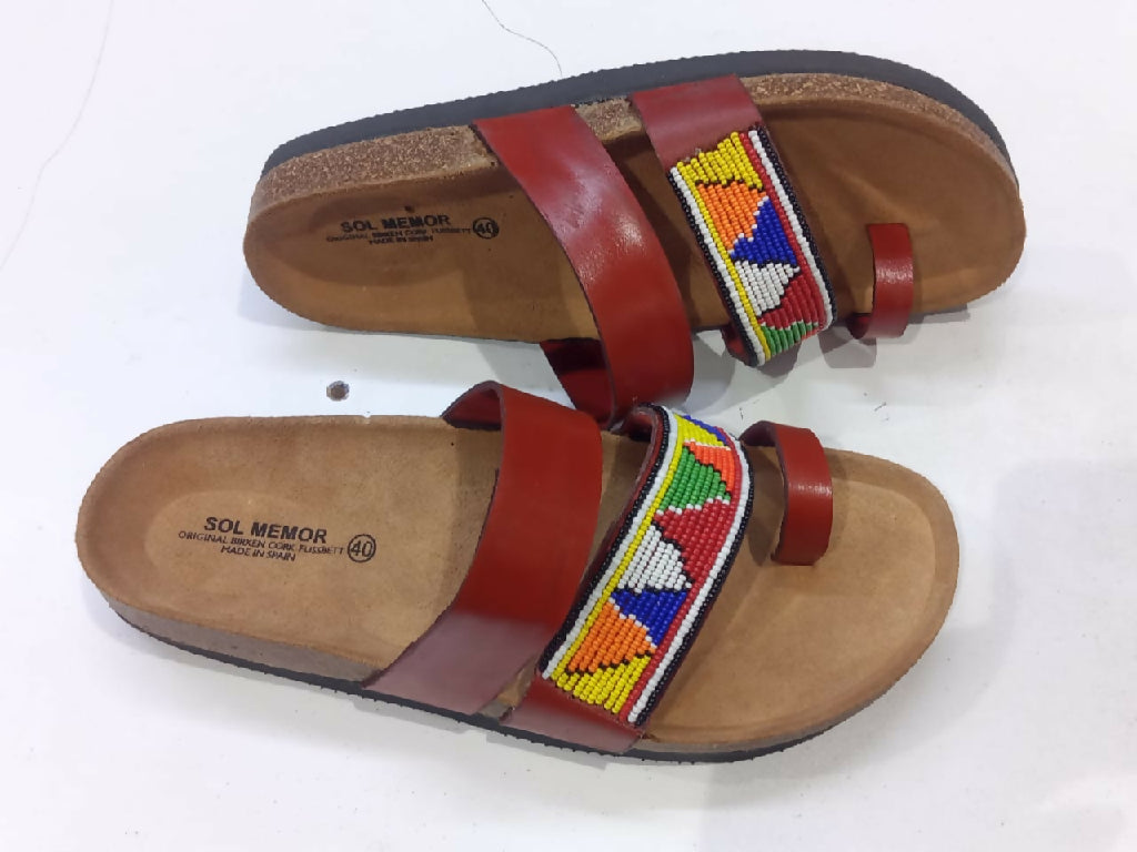 Cork sole sandals - Mawu Africa