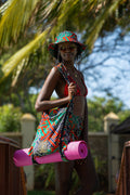 Zamu Beach Bag — African Print Travel Bag - Mawu Africa