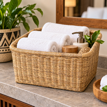 Malawi Cane Storage Basket