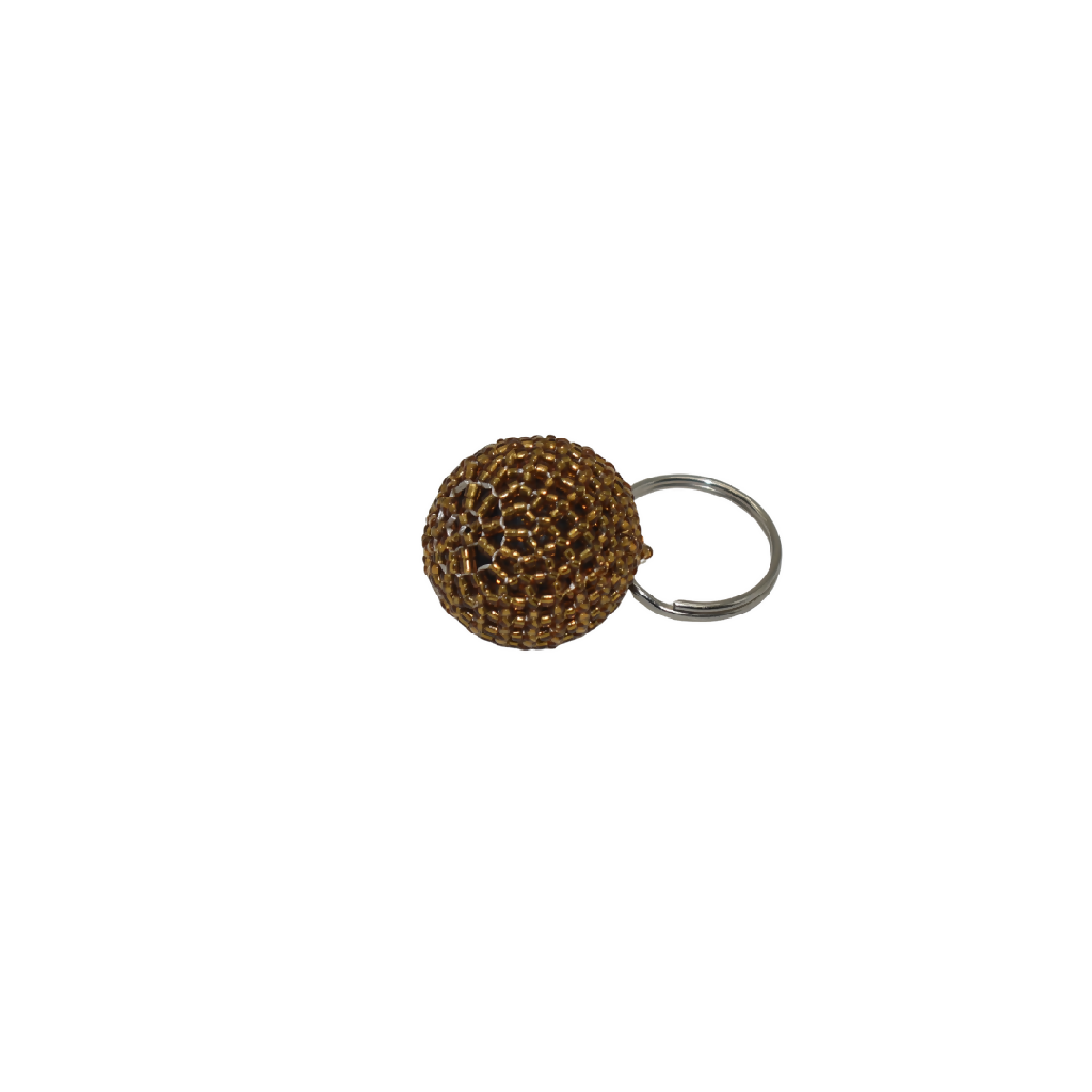 Circular Shaped Beaded Key Ring | Keyholder| Plain Color