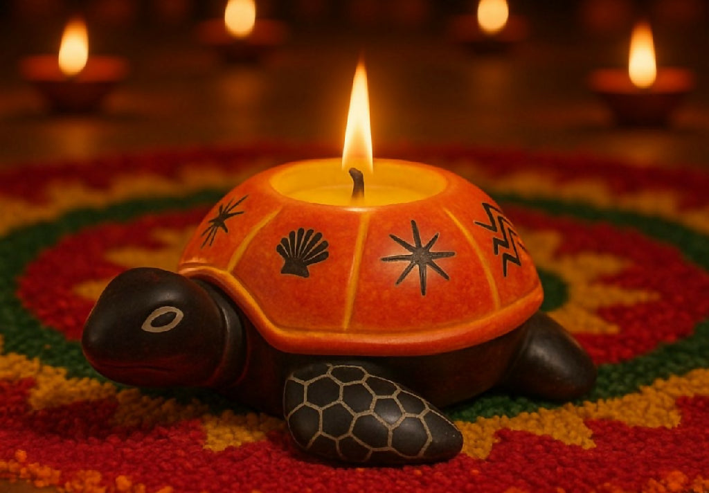 Soapstone Animal Candleholders | Turtle