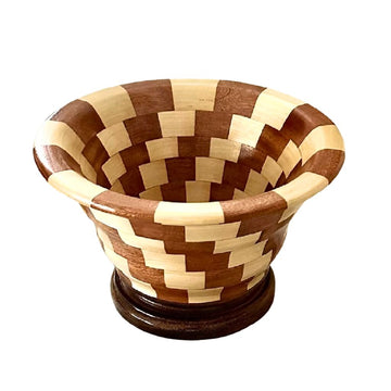 Segmented wooden bowl | Home decor
