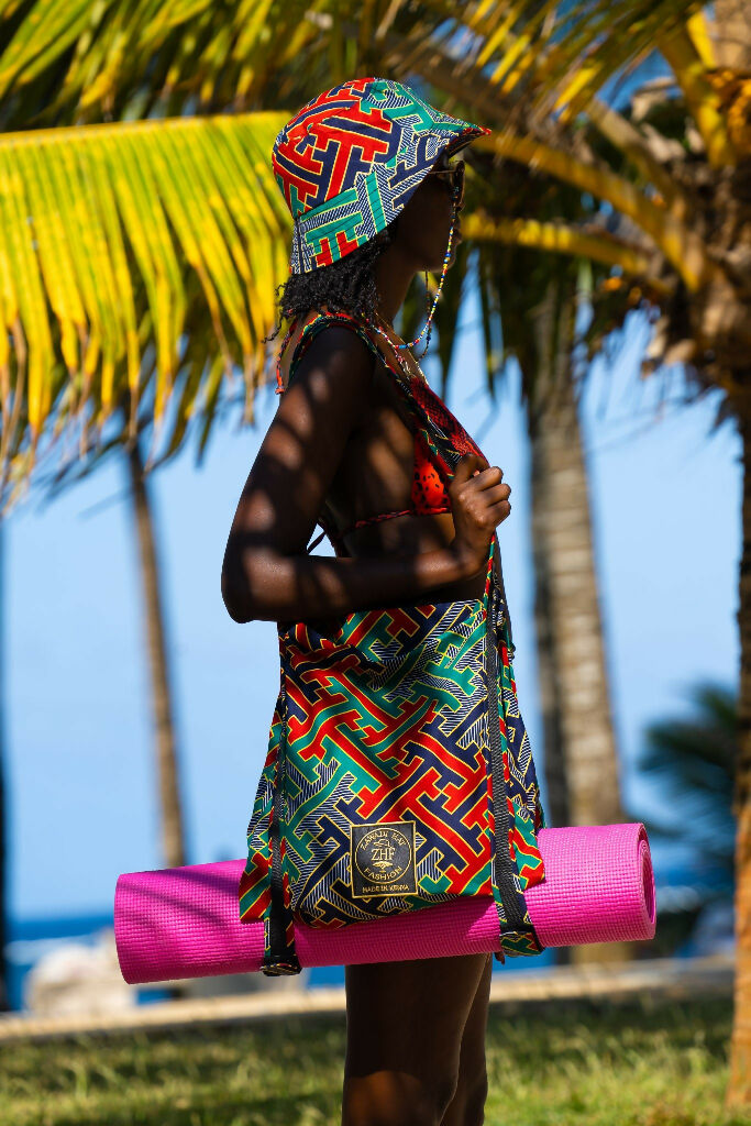 Zamu Beach Bag — African Print Travel Bag - Mawu Africa