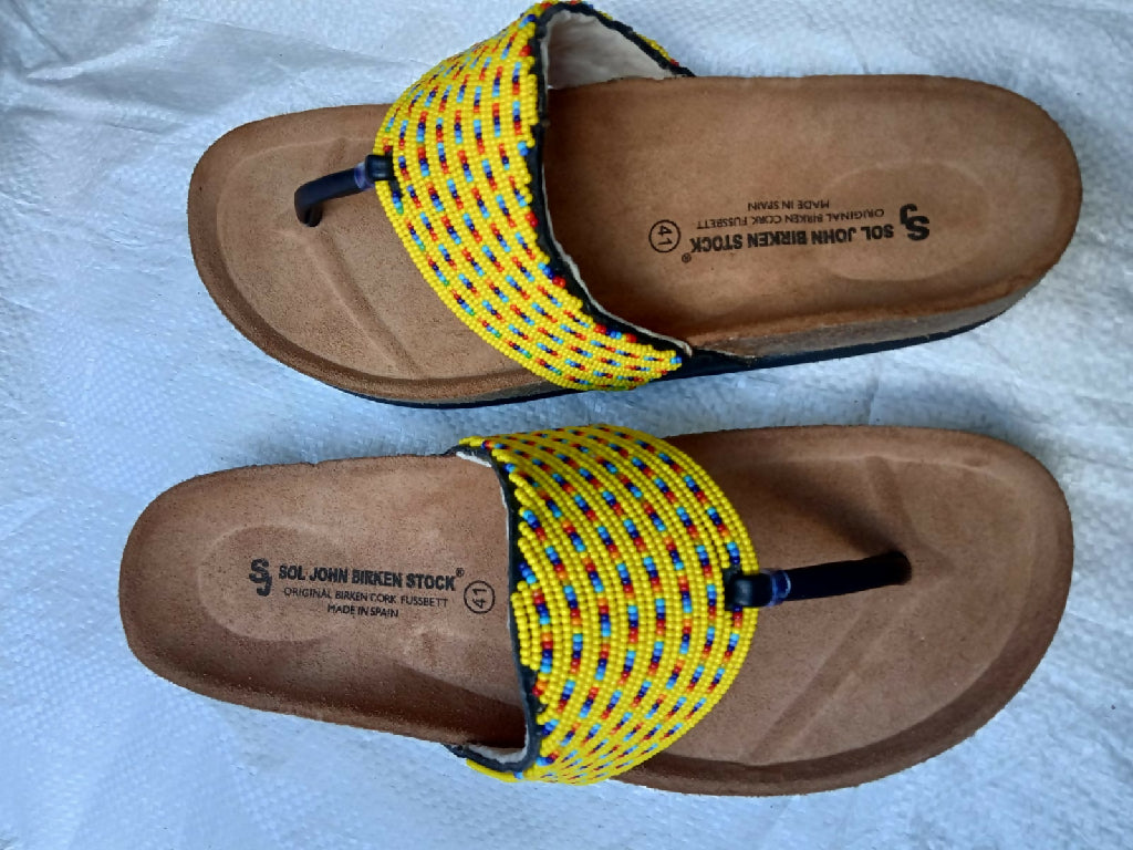 cork sole sandals - Mawu Africa
