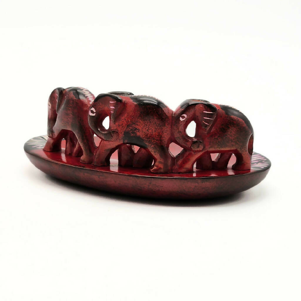 Tri Elephant Soapstone Bowl - Mawu Africa