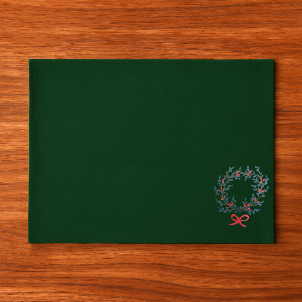 Christmas Table Mats- Wreath Motif
