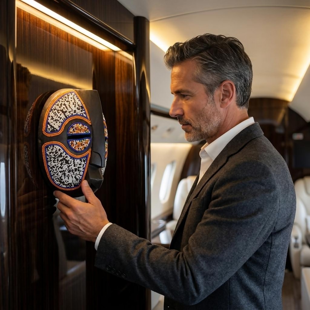 Traditional African Mask Kenya | Tribal Beaded Wooden - Mawu Africa