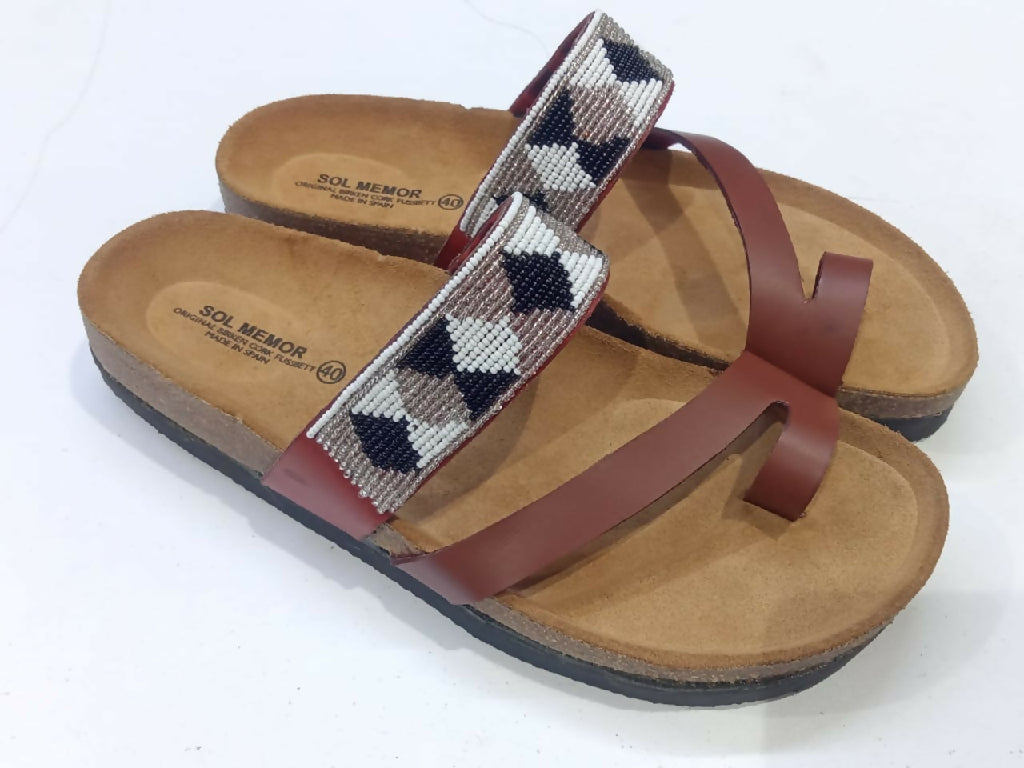 cork sole sandals - Mawu Africa