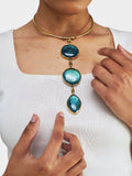 Koroba Necklace - Blue - Mawu Africa