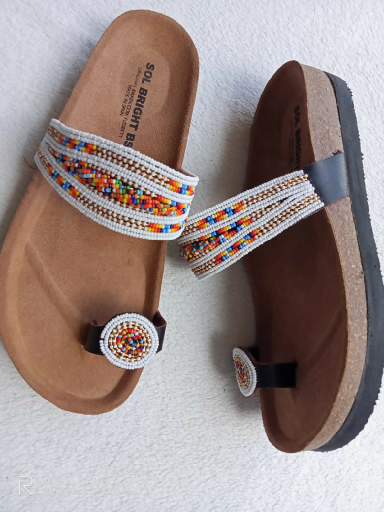 cork sole sandals - Mawu Africa