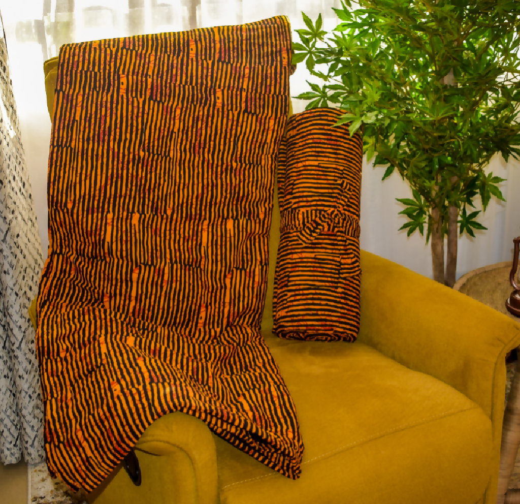 Kitenge Fleece Blanket| Ankara Fleece Shuka - Mawu Africa