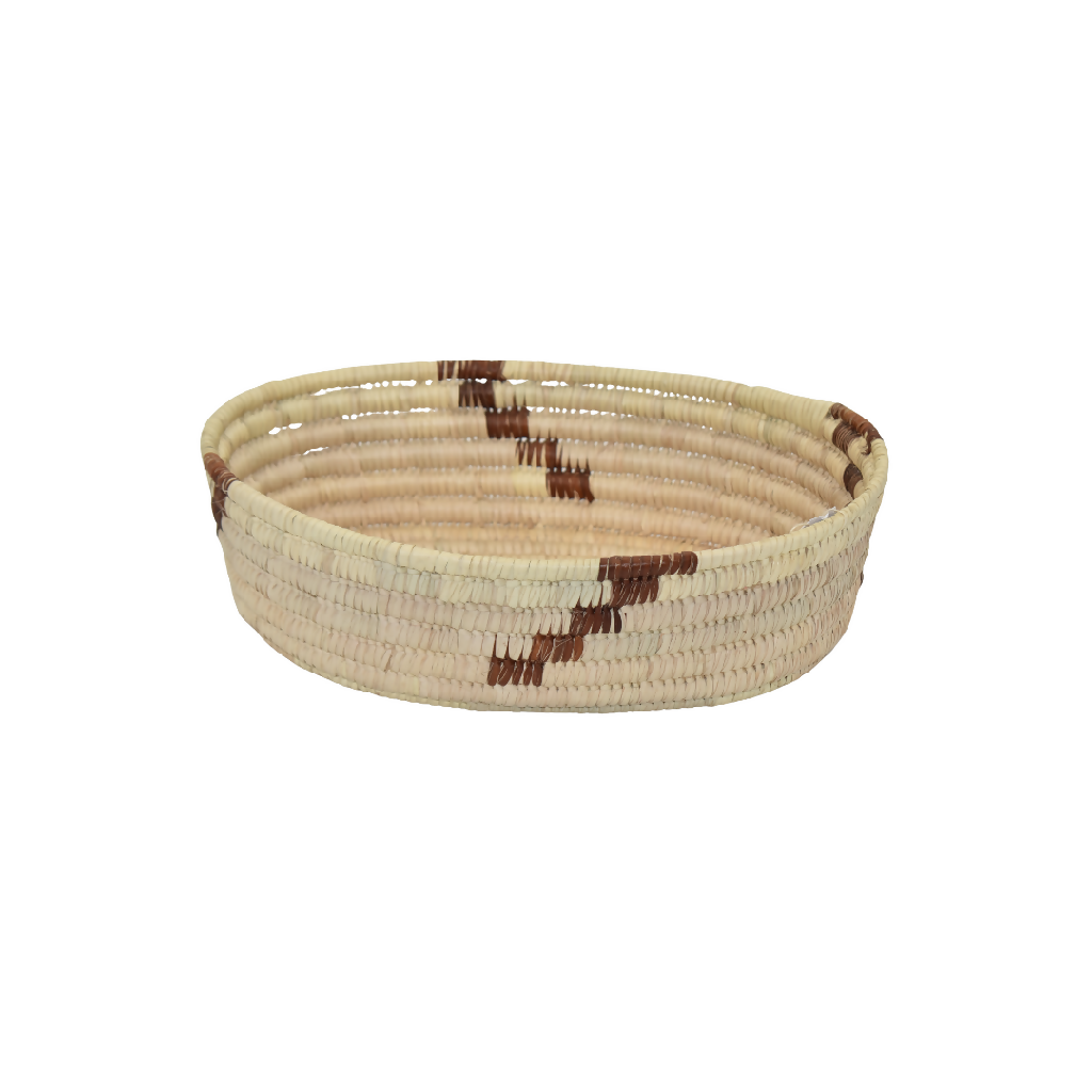 Handwoven Storage Basket – Reed(Oval Shape-Large) - Mawu Africa