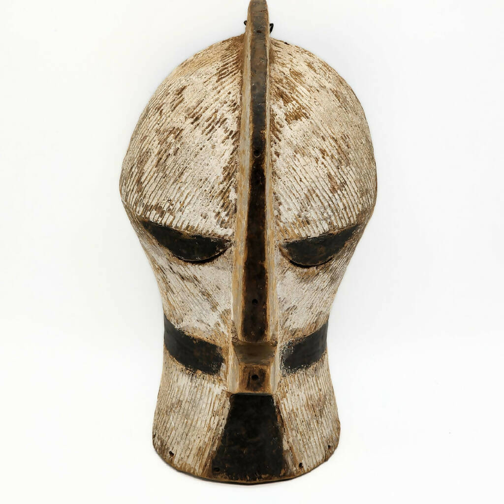 Songye White Traditional Mask|African Mask