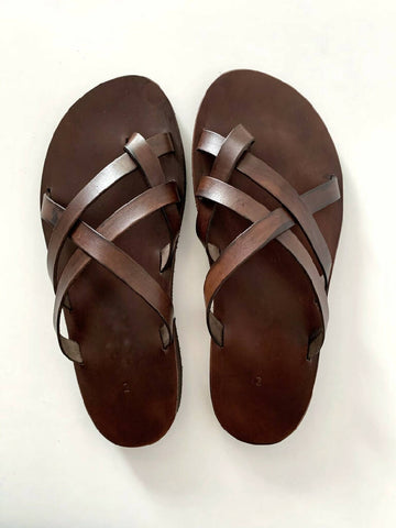 Brown Men leather sandals