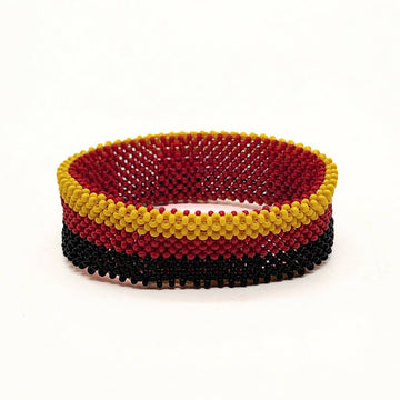 Germany Flag Beaded Bangle