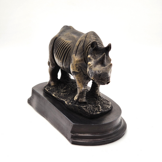 Rhino Bronze Sculpture