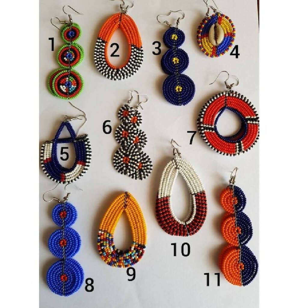 African maasai earrings