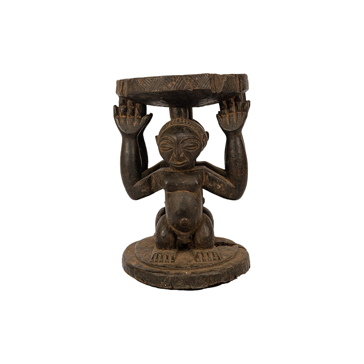 Hemba Luba stool - Authentic African handicrafts | Clothing, bags, painting, toys & more - CULTURE HUB by Muthoni Unchained