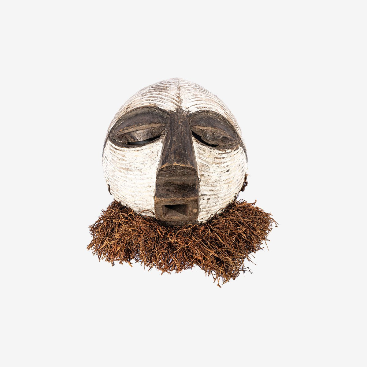 Luba African Round Mask
