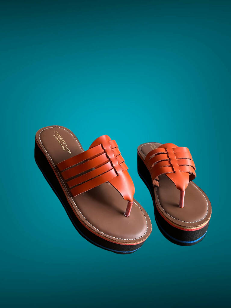 Rubis Leather Sandals| Thick Sandal
