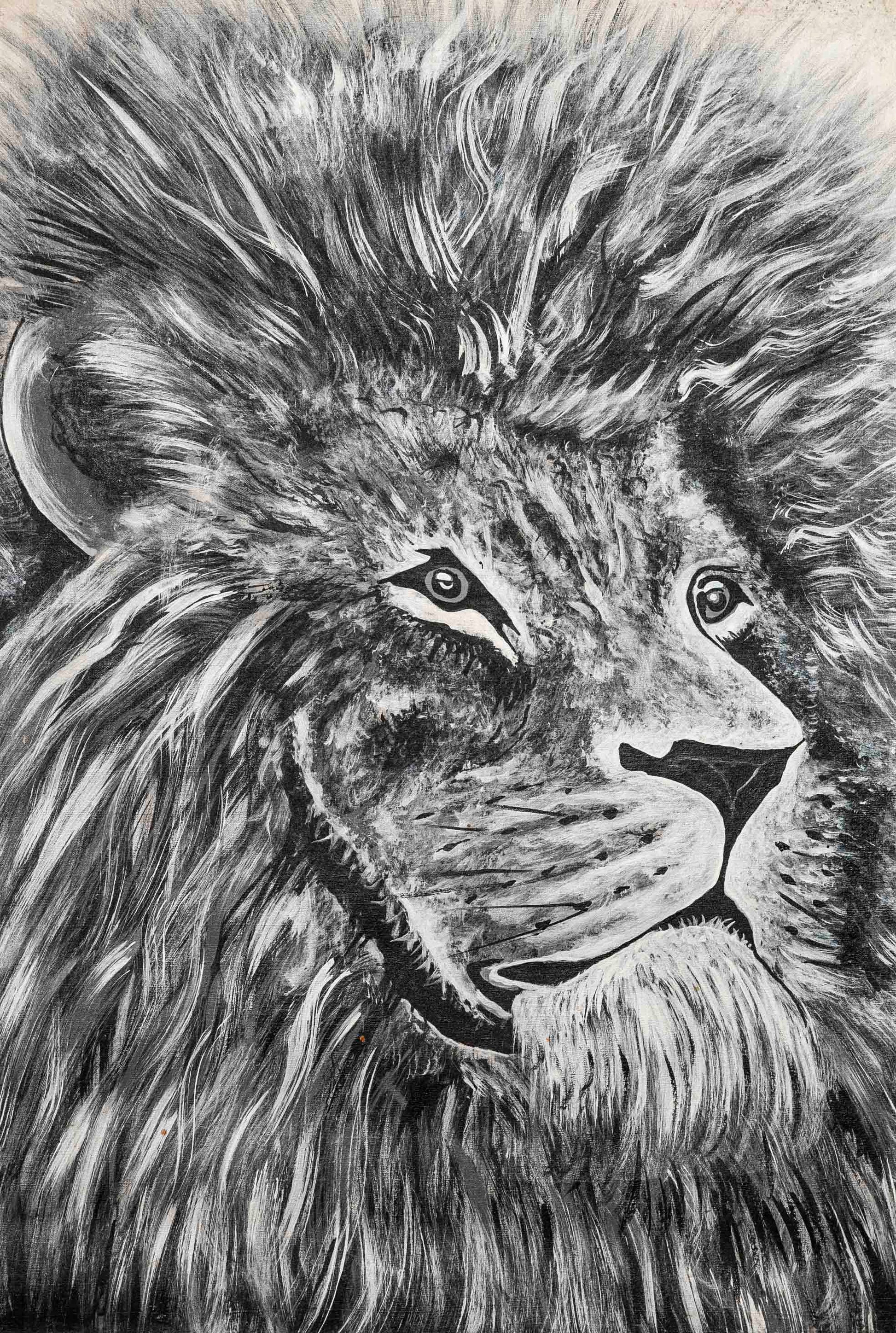 Black & White Lion - Authentic African handicrafts | Clothing, bags, painting, toys & more - CULTURE HUB by Muthoni Unchained