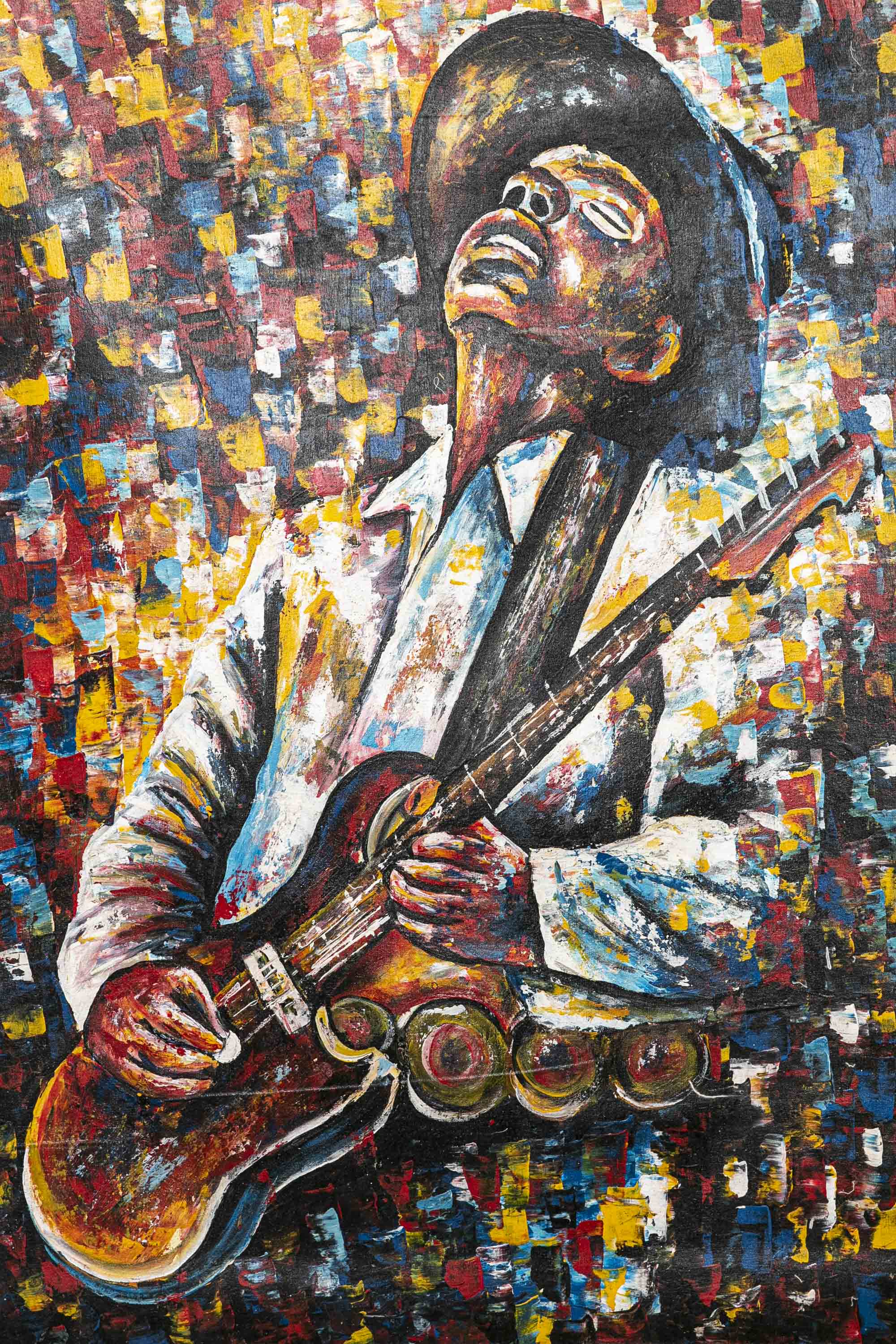 Singer Abstract Musical Abstract Painting | The Performer Painting
