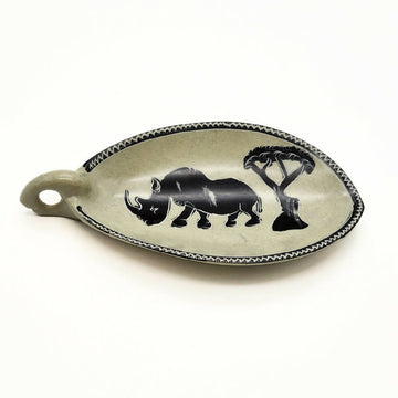 Rhino Soapstone Bowl|African Soapstone