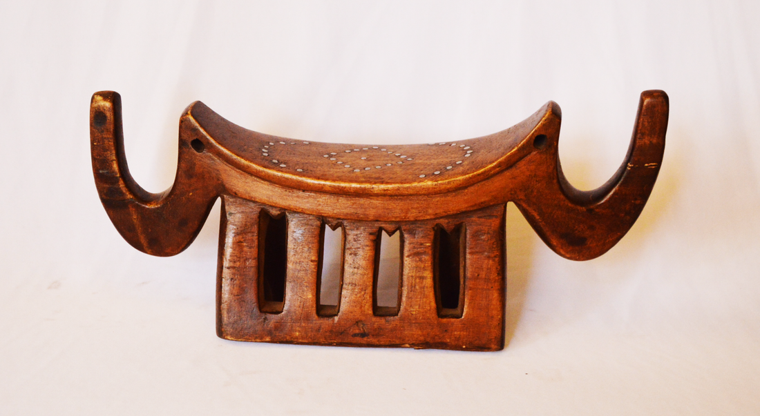 Dinka 2 headed elephants headrest - Authentic African handicrafts | Clothing, bags, painting, toys & more - CULTURE HUB by Muthoni Unchained